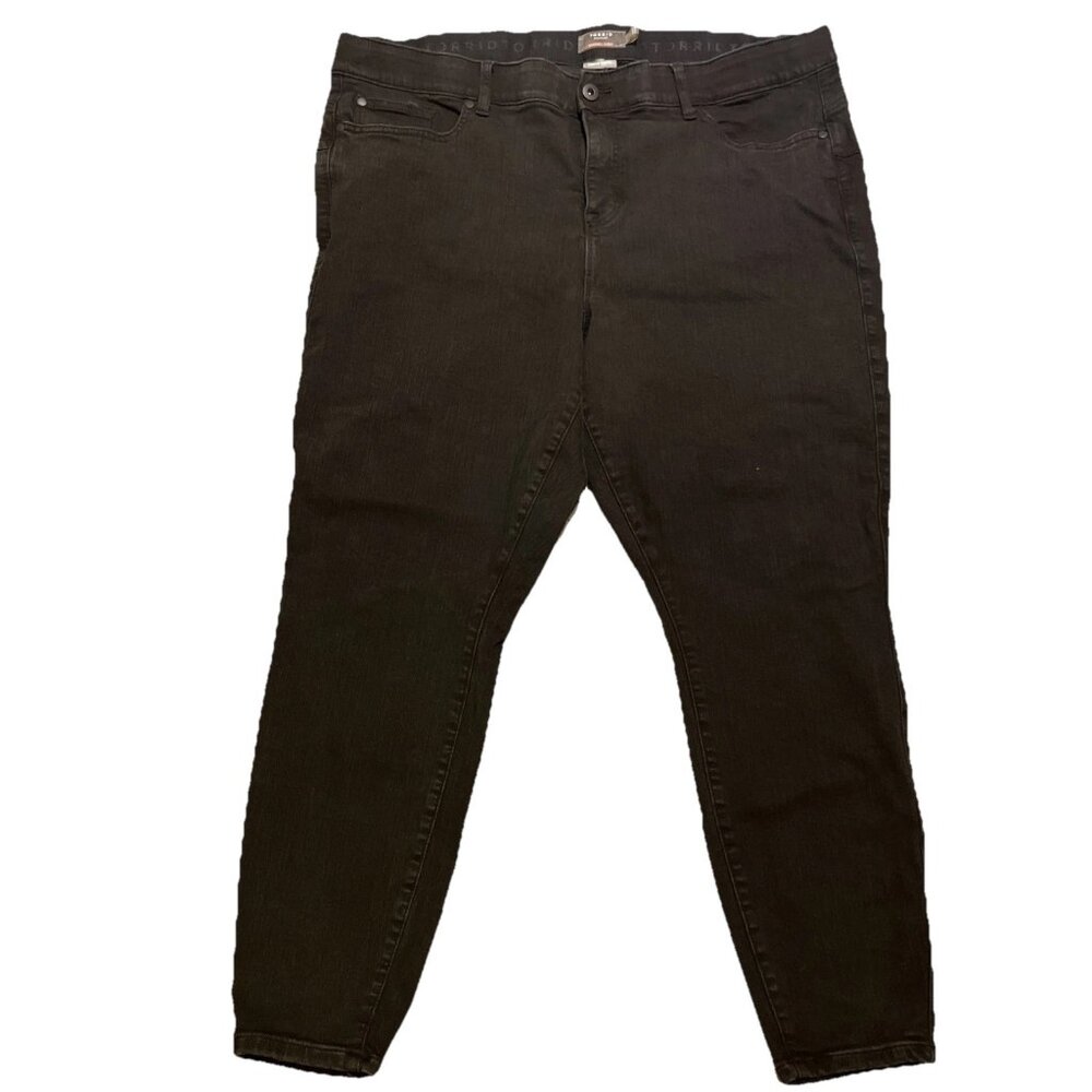 Torrid Jeans Women's Size 26T Black Bombshell‎ Skinny Premium Stretch Denim Emo